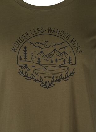 T-shirt med tryck, Ivy Green WONDER, Packshot image number 2
