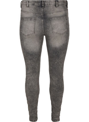 Super slim Amy jeans med hög midja, Grey Denim, Packshot image number 1