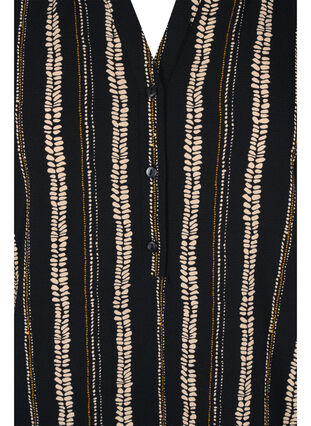 Blus med korta ärmar och v-ringning, Graphic Stripe, Packshot image number 2