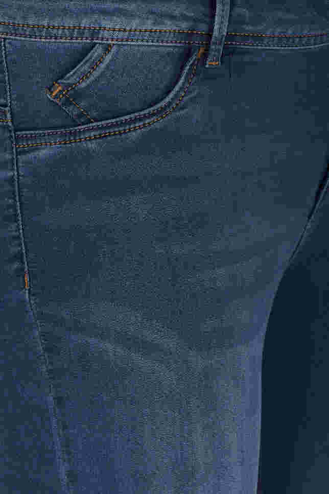 Extra slim Nille jeans med hög midja, Blue d. washed, Packshot image number 2