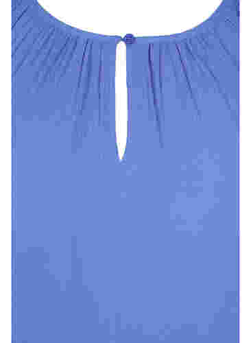 Viskostunika med 3/4 ärmar, Ultramarine, Packshot image number 2