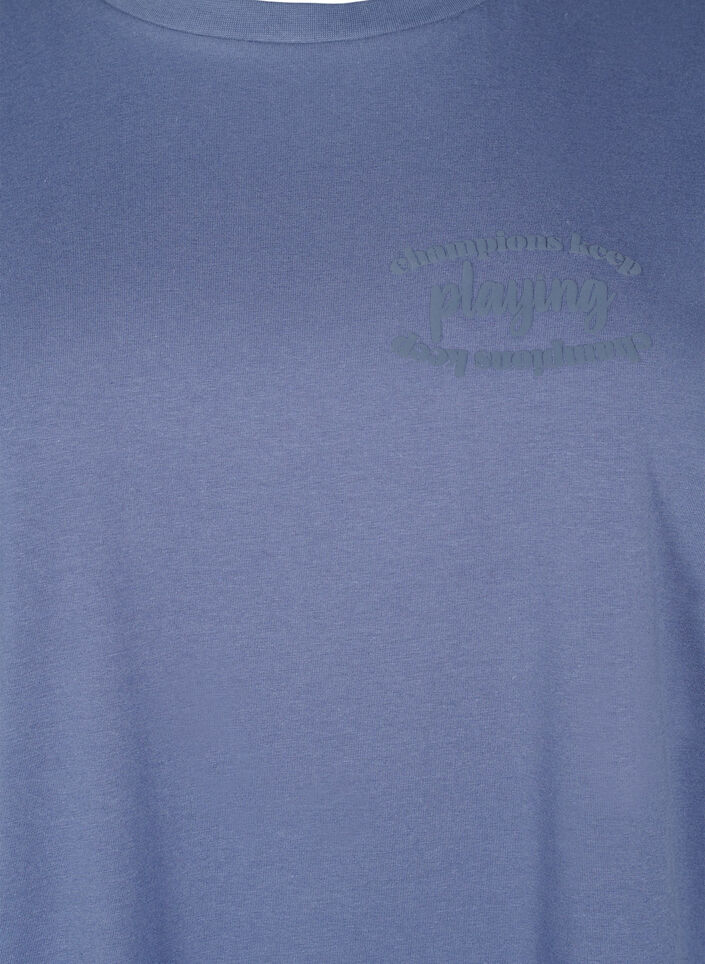 Sportig t-shirt i ekologisk bomull, , Packshot image number 2