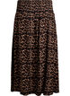 Maxikjol i viskos med smock, Brun, Packshot image number 1