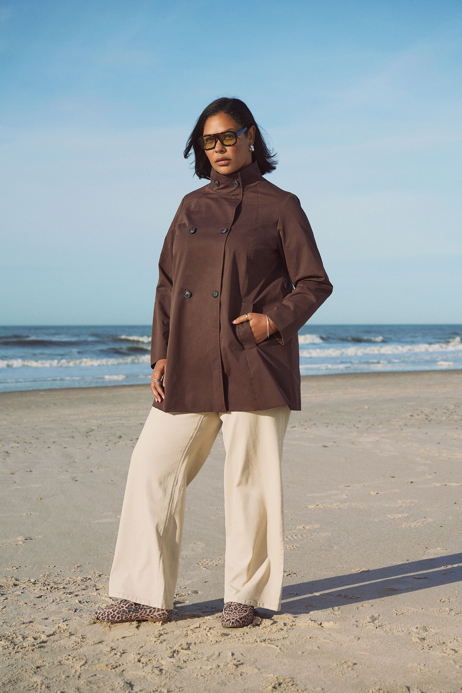 Vattenavvisande v&aring;rjacka i brunt, , Model