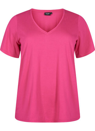 FLASH - V-ringad T-shirt, Raspberry Rose, Packshot image number 0