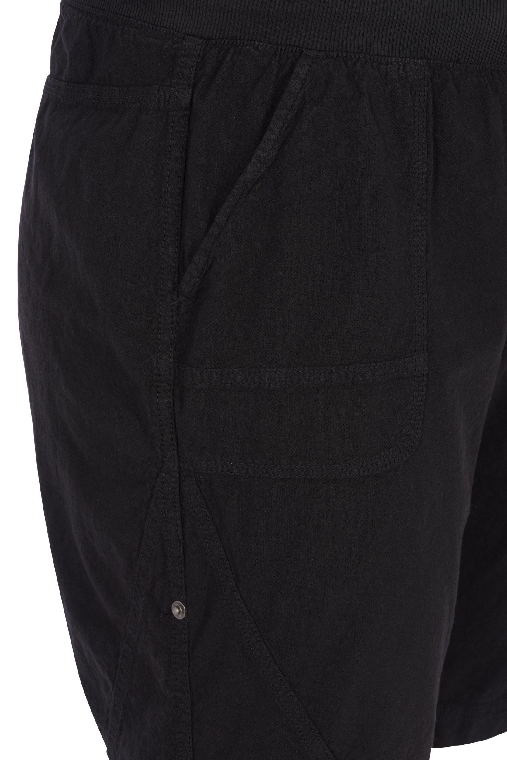 ZizziL&ouml;sa shorts i bomull med fickor, Svart, Packshot image number 2