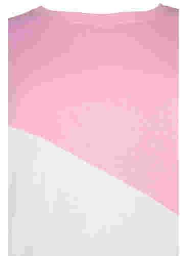 Sweatshirt med colour-block, C. Pink C. Blocking, Packshot image number 2