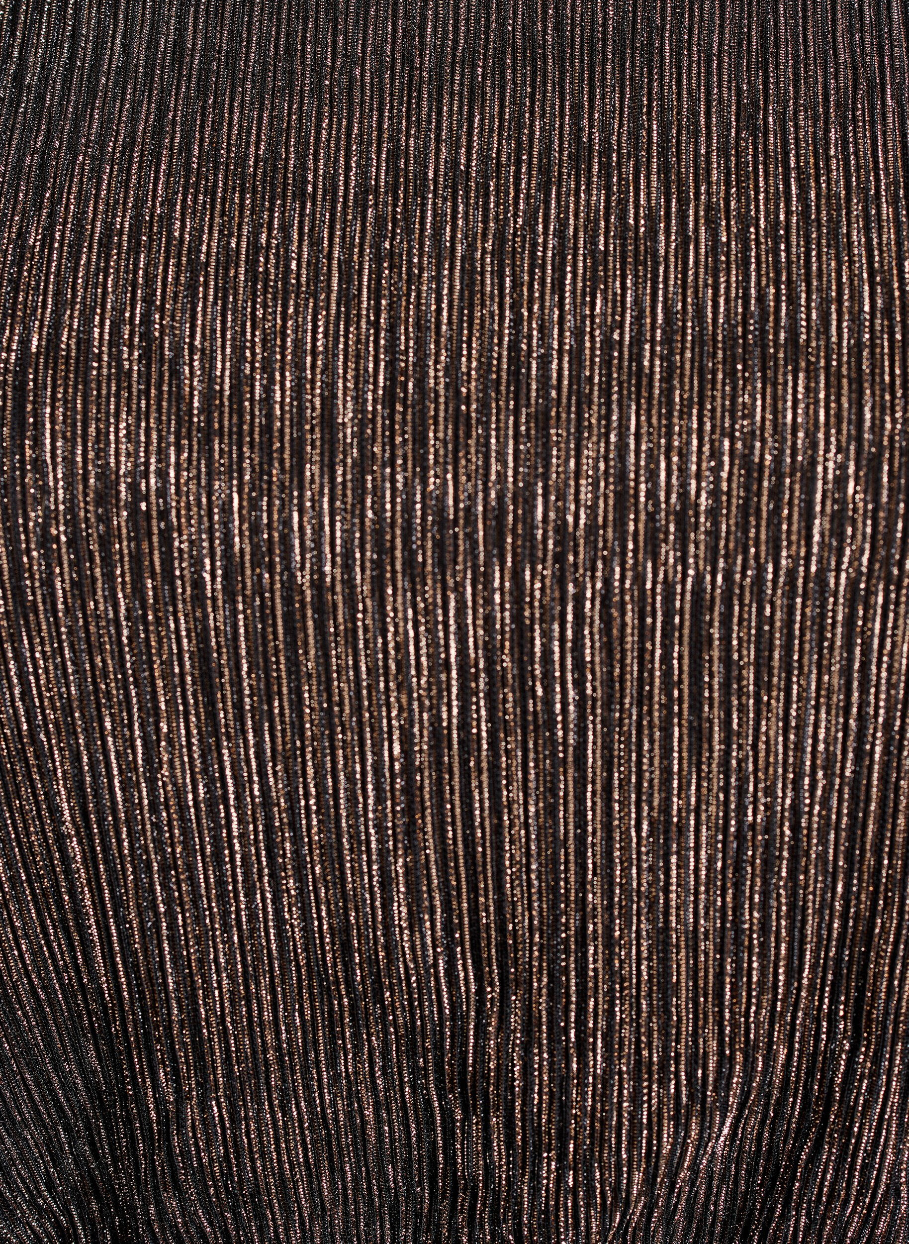 Zizzi Kort kl&auml;nning med glitterr&auml;nder och l&aring;nga &auml;rmar, Svart, Packshot image number 2