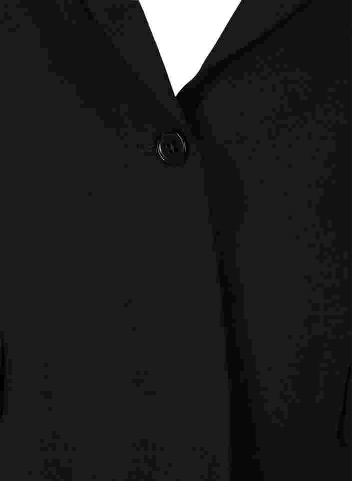 Klassisk blazer med fickor, Black, Packshot image number 2