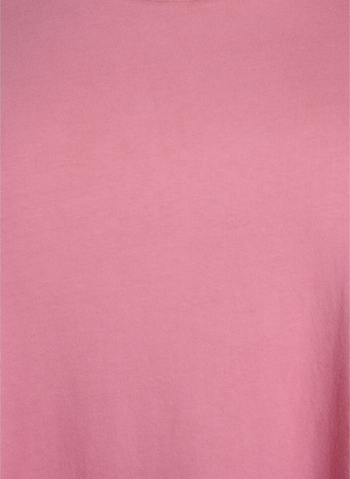 Kort A-linjeformad klänning med tvättad look, Rosa, Packshot image number 2