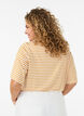 T-shirt i TENCEL&trade; Lyocell med r&auml;nder, Gul, Model image number 2