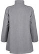 Kort a-linjeformad kappa, Light Grey Melange, Packshot image number 1