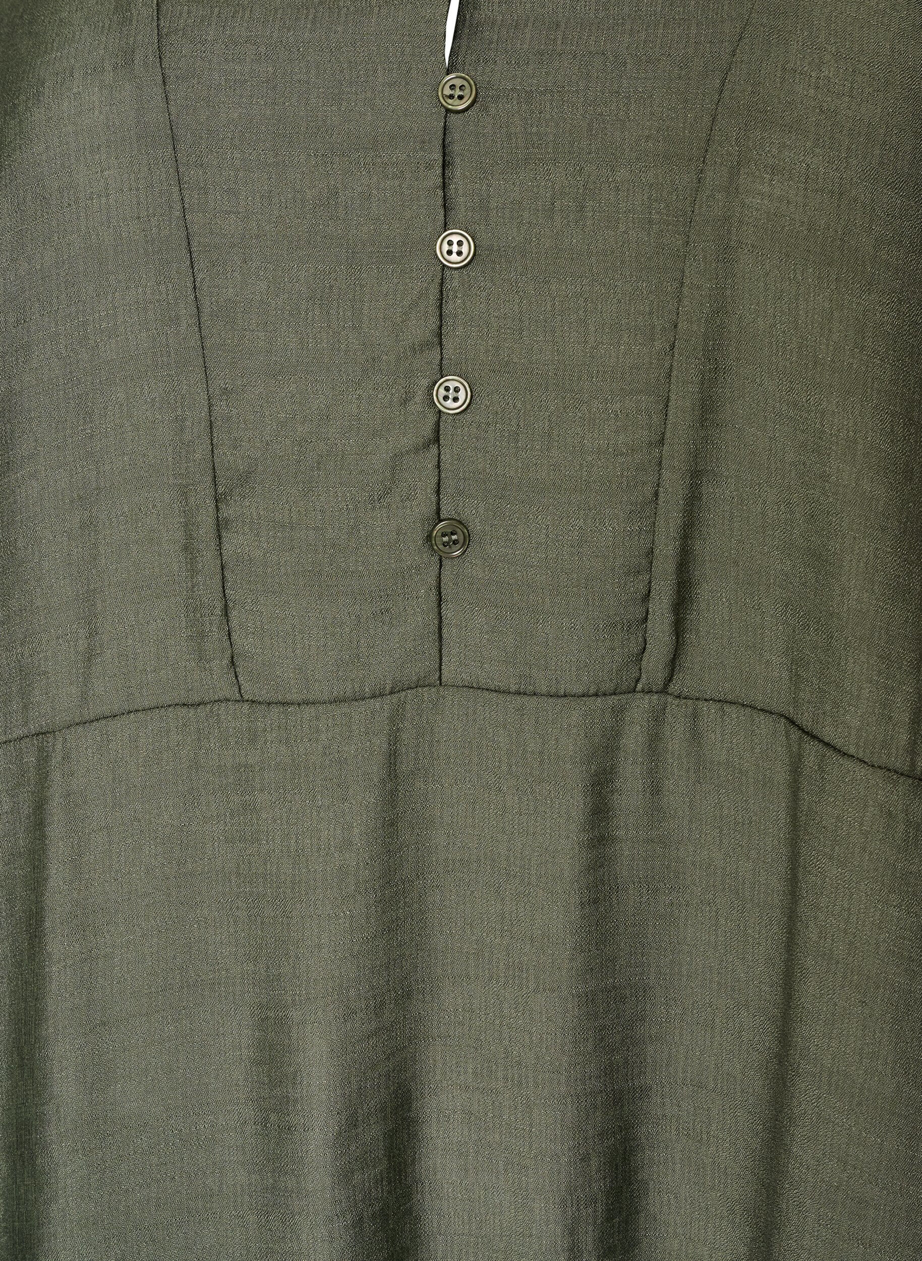 ZizziKl&auml;nning i viskos med broderi och volanger i lager, Gr&ouml;n, Packshot image number 2