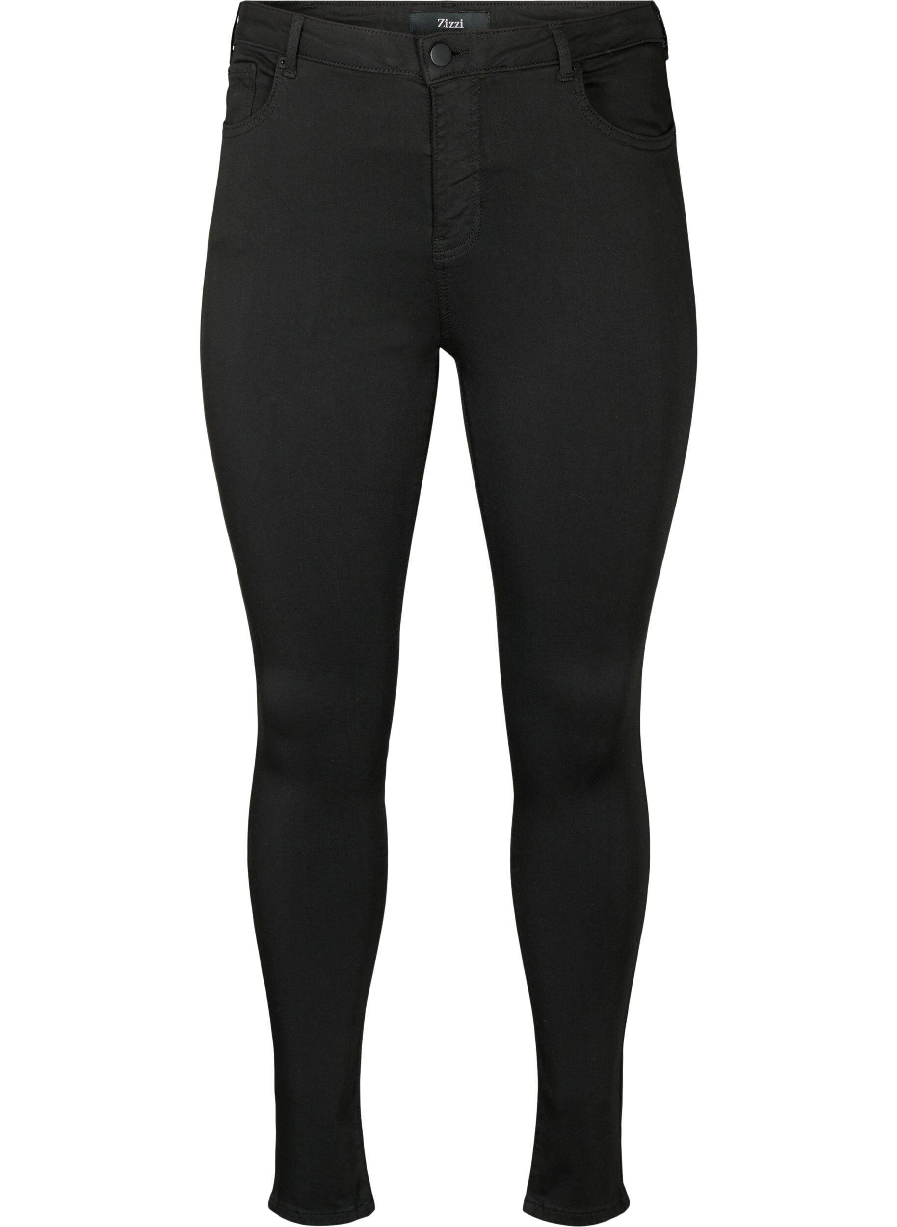 Stay black Amy-jeans med h&ouml;g midja