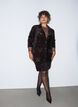 Blazer med paljetter, Brun, Model image number 1
