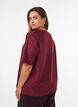 Blus med struktur och glitter, R&ouml;d, Model image number 2