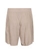 Shorts i linne och viskos med h&ouml;g midja, Beige, Packshot image number 1