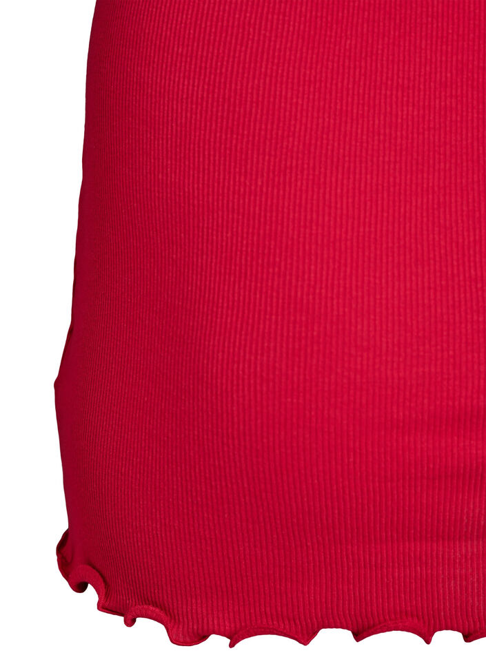 Topp med spetskant, R&ouml;d, Packshot image number 3