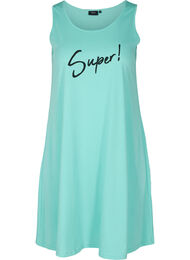 A-linjeformad klänning utan ärmar, Aqua Sky SUPER 