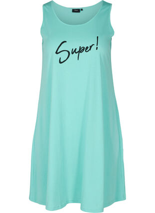 A-linjeformad klänning utan ärmar, Aqua Sky SUPER , Packshot image number 0