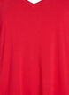 T-shirtklänning i midilängd med V-ringning, Röd, Packshot image number 2