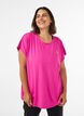 Enf&auml;rgad tr&auml;nings-T-shirt, Rosa, Model image number 0