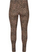 Viskos leggings med leopardmönster, Svart, Packshot image number 1