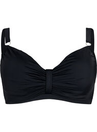 Bikini-bh med bygel och drapering, Svart