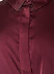 Blus i satinlook med omlotteffekt, R&ouml;d, Packshot image number 2