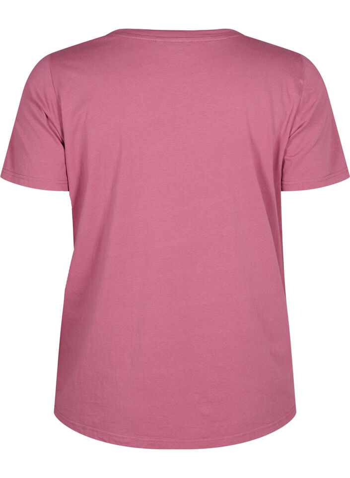 T-shirt i bomull med textmotiv, Malaga W. ALASKA, Packshot image number 1