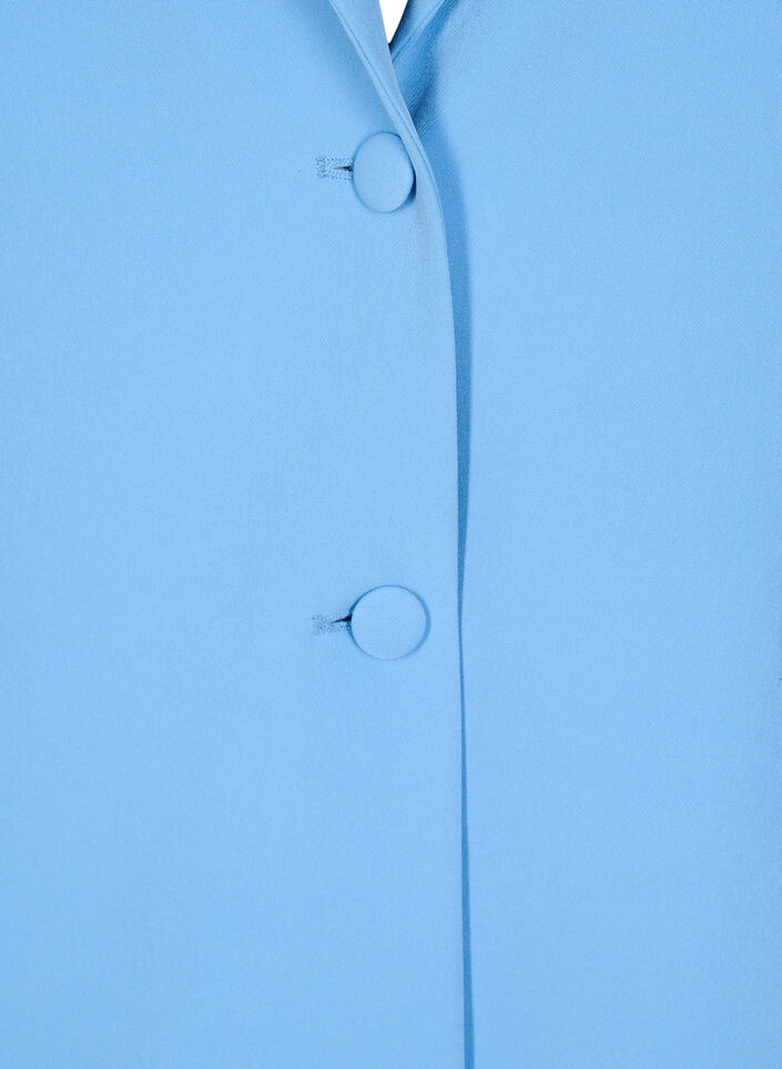 Klassisk kavaj med knappstängning, Blå, Packshot image number 2