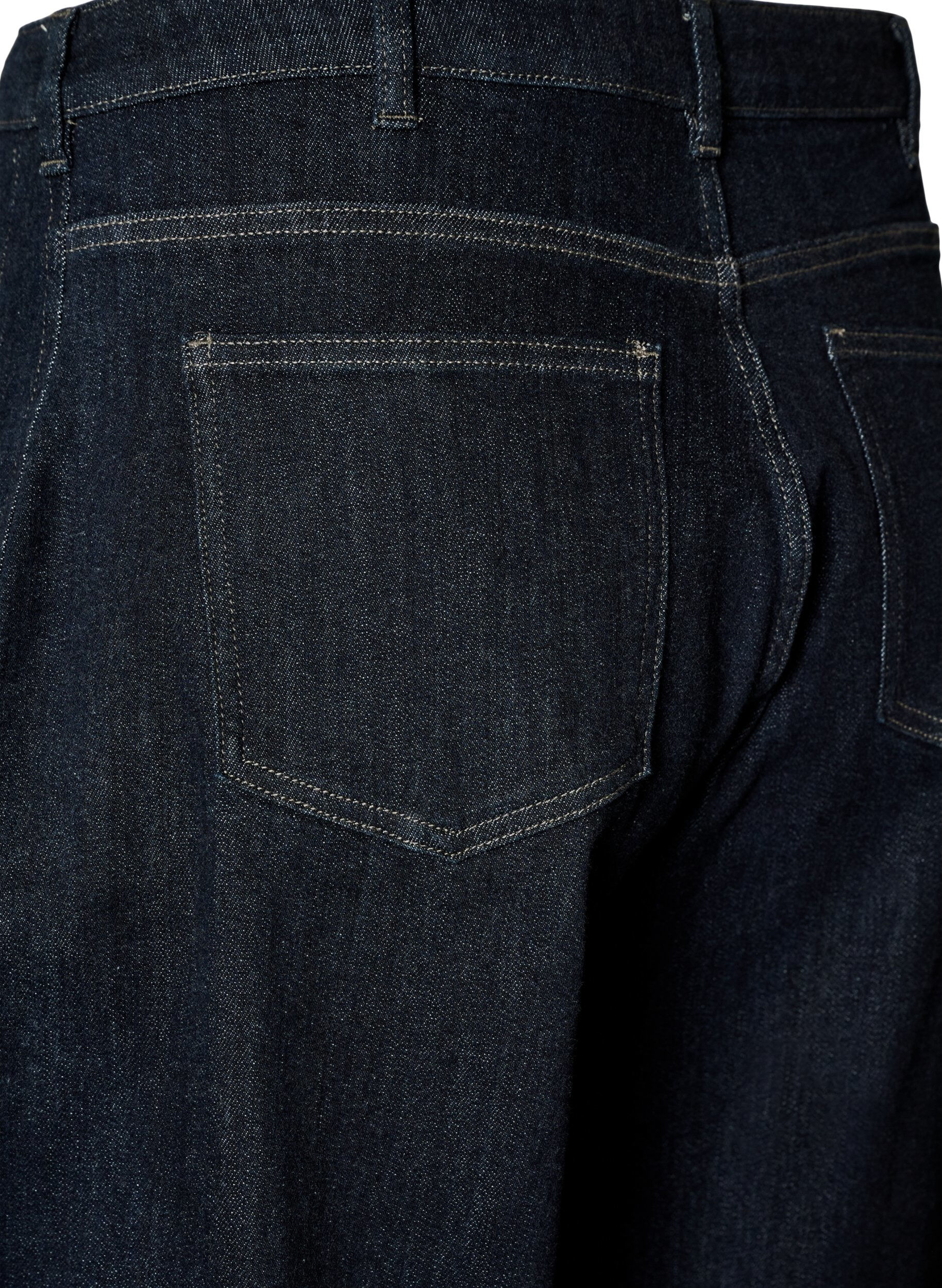 ZizziBarrel fit-jeans med h&ouml;g midja, Bl&aring;, Packshot image number 3