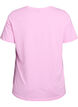 Kort&auml;rmad t-shirt med v-hals, Rosa, Packshot image number 1