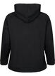 Sweatshirt med huva, Black, Packshot image number 1