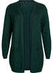 L&aring;ng stickad kofta i viskosblandning, Gr&ouml;n, Packshot image number 0