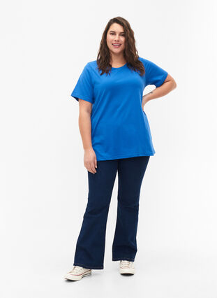FLASH - T-shirt med rund halsringning, Strong Blue, Model image number 2