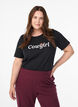 T-shirt med tryck, Svart, Model image number 0