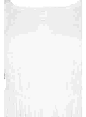 Maxiklänning med ringad rygg  och korta ärmar, Bright White, Packshot image number 2