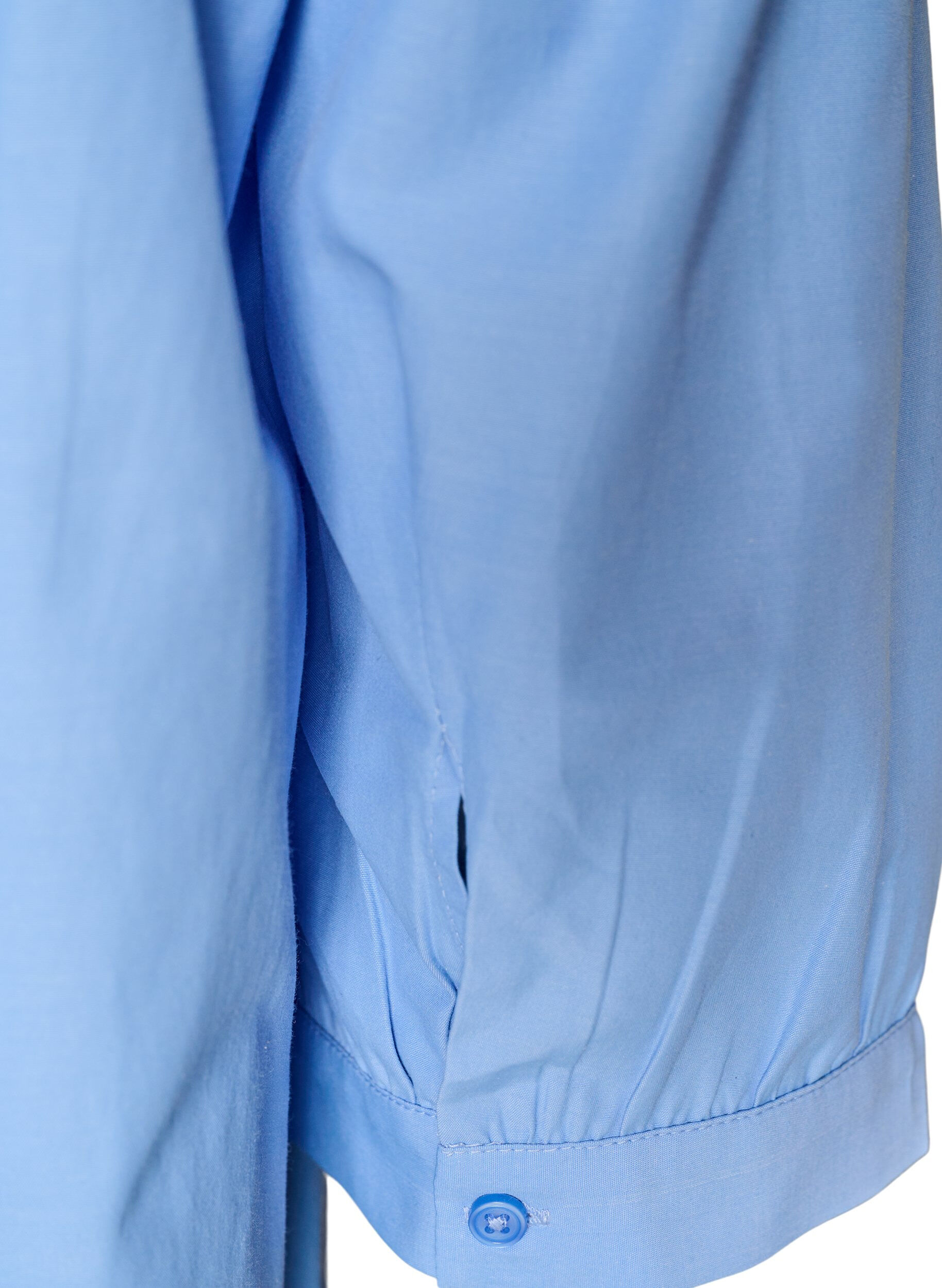 ZizziBlus med smock och 3/4-&auml;rmar, Bl&aring;, Packshot image number 3