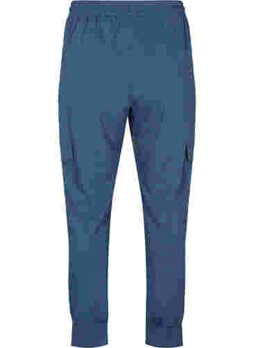 Sweatpants med cargofickor, Insignia Blue Mel. , Packshot image number 1
