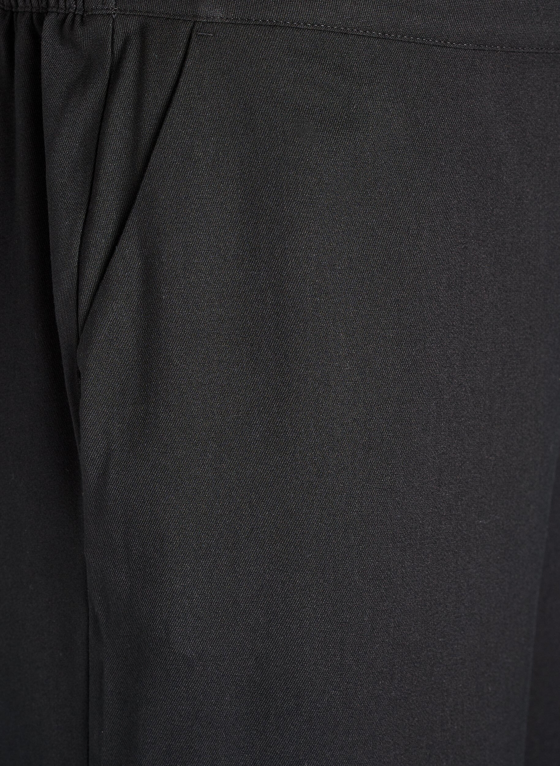 Zizzi Vida byxor med h&ouml;g midja, Svart, Packshot image number 2