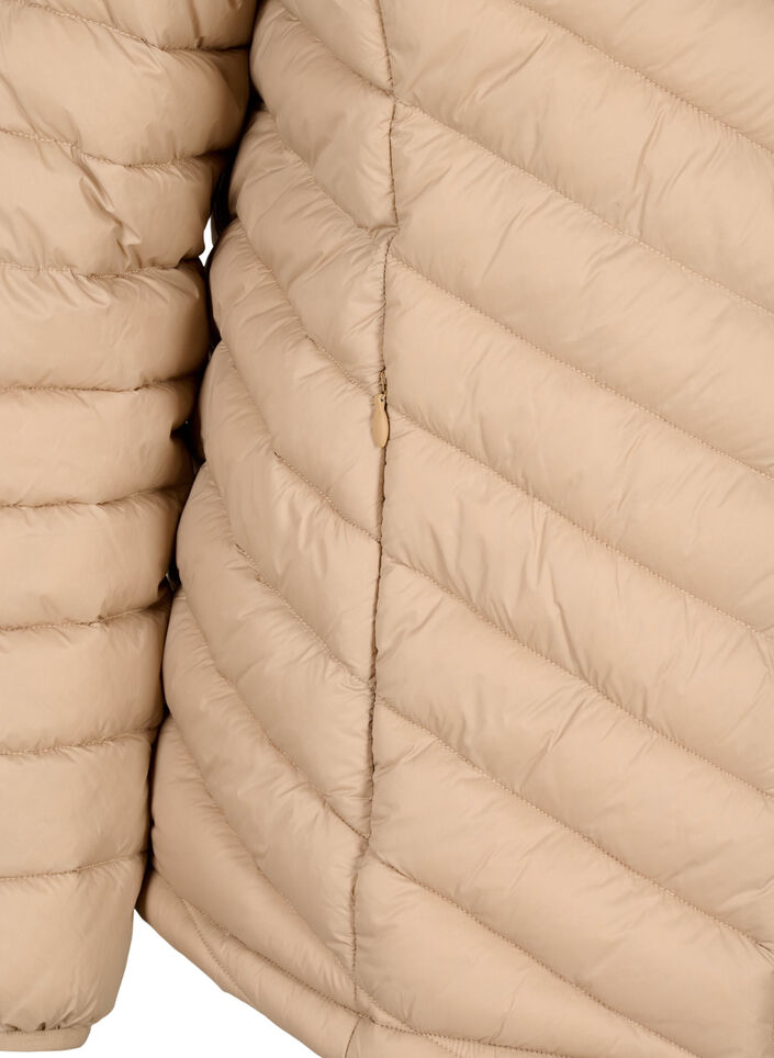 Lättviktsjacka med fickor, Brun, Packshot image number 3