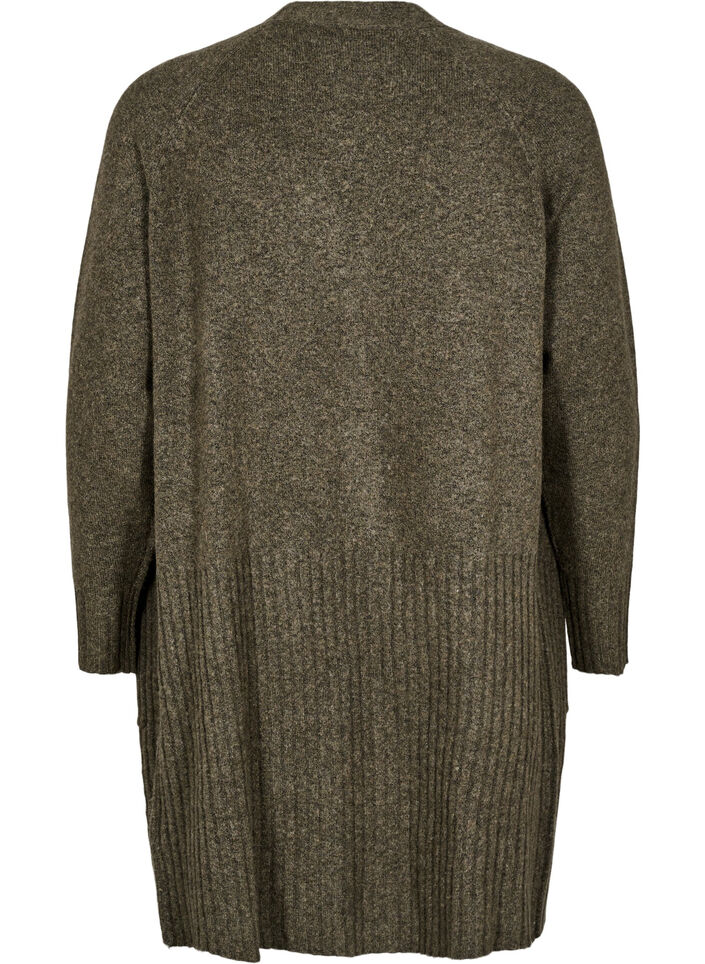 Lång kofta med fickor, Sea Turtle Mel., Packshot image number 1