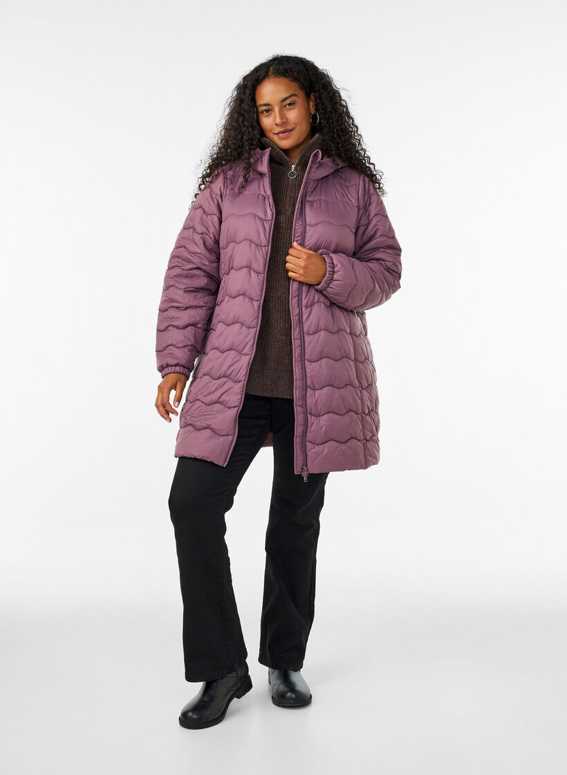 Quiltad jacka, Rosa, Model image number 1