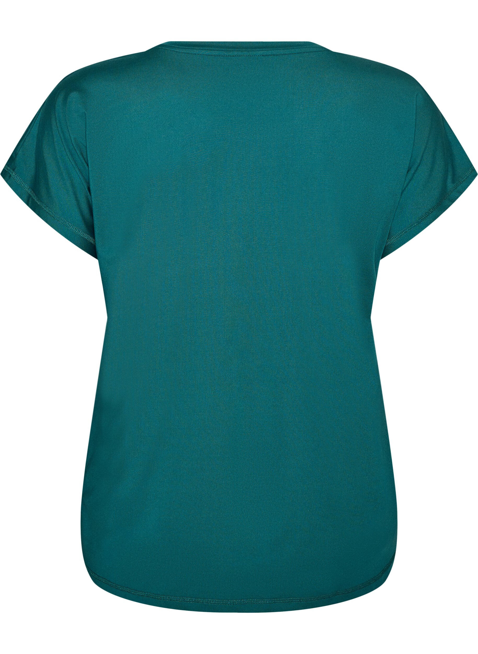 ZizziEnf&auml;rgad tr&auml;nings-T-shirt, Gr&ouml;n, Packshot image number 1