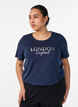 T-shirt med tryck, Bl&aring;, Model image number 0