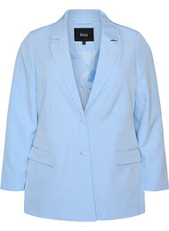 Klassisk blazer med kn&auml;ppning, Bl&aring;