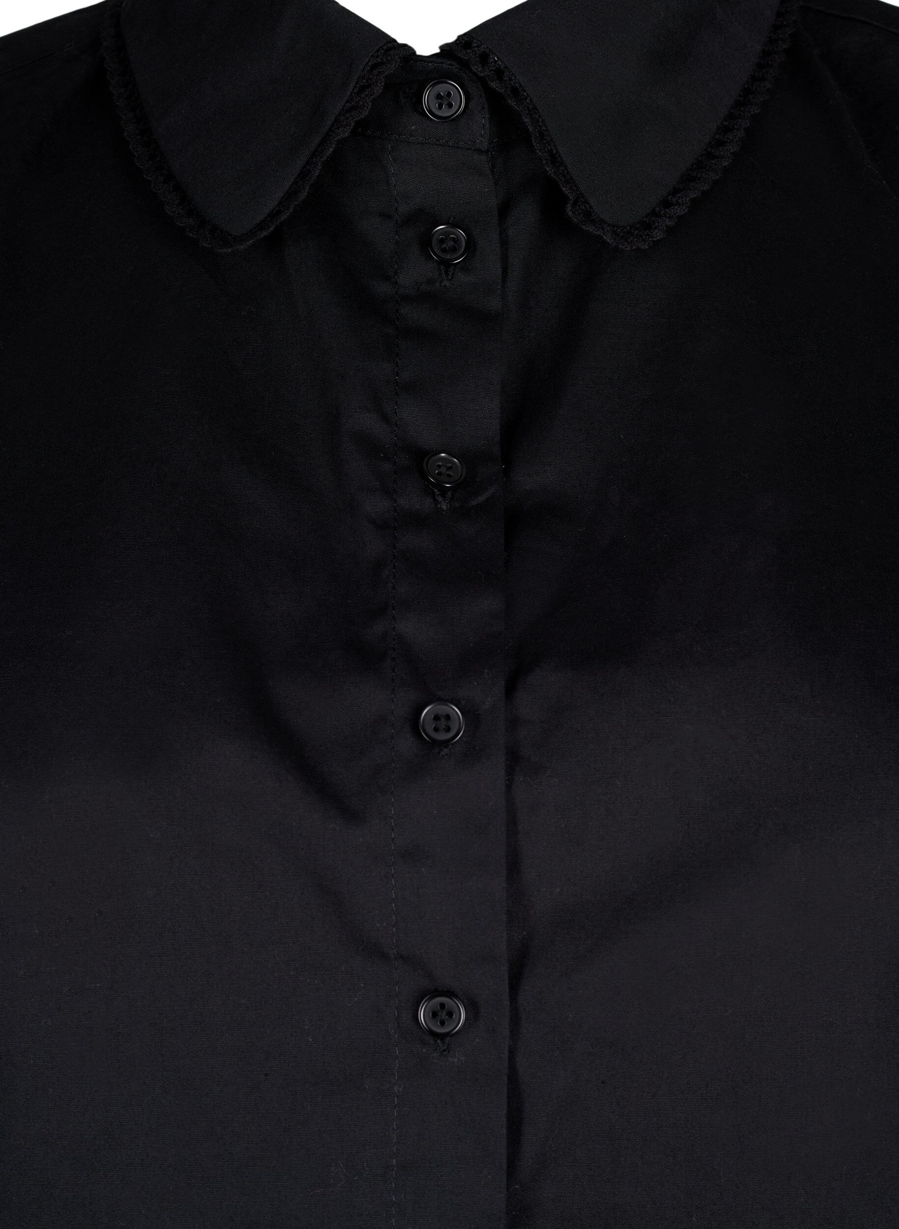 Zizzi Krage med spetsband, Black, Packshot image number 2