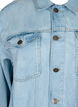 Löst sittande jeansjacka med slitdetaljer, Light blue denim, Packshot image number 2