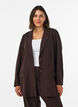 Kavaj med fickor och slitsar, Brun, Model image number 0